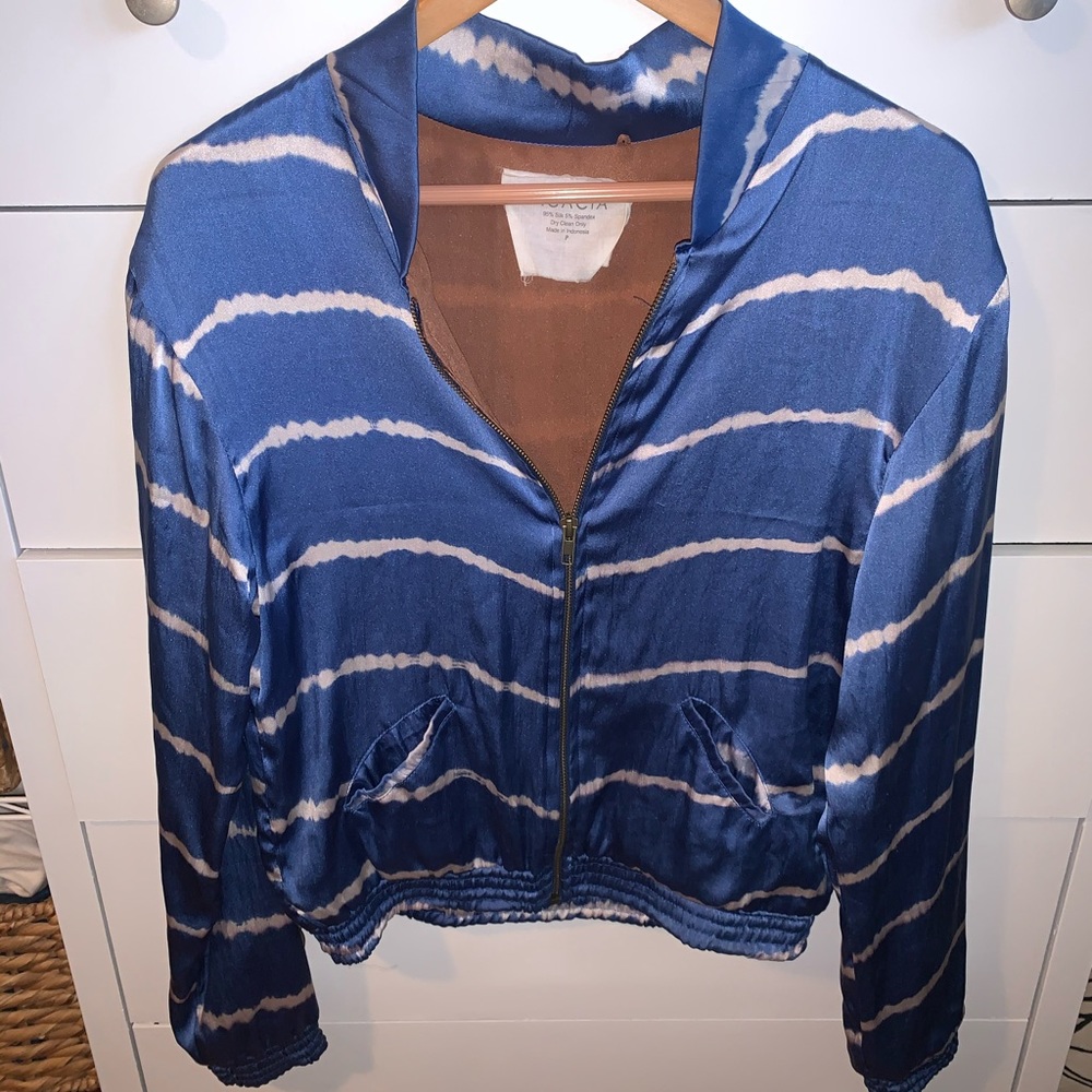 Acacia Swimwear 100% Silk Bomber